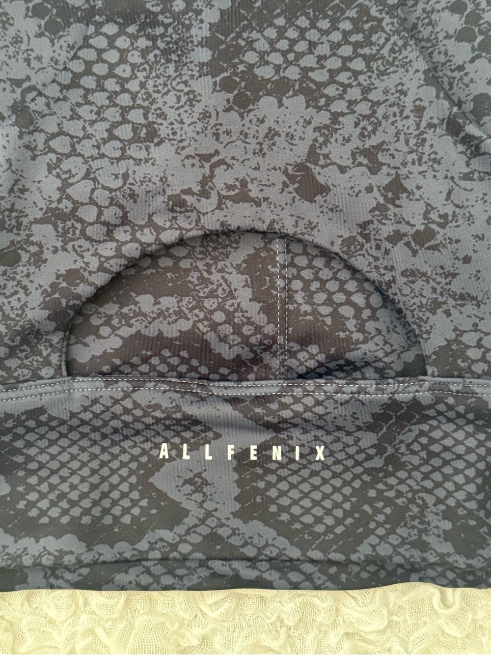 Black Snake-Print Racerback Cropped Tank - Picture 6 of 8
